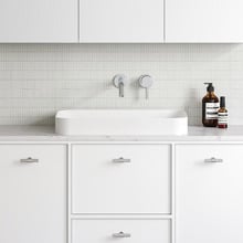 Rome 600mm Rectangular Ceramic Semi-Inset Basin